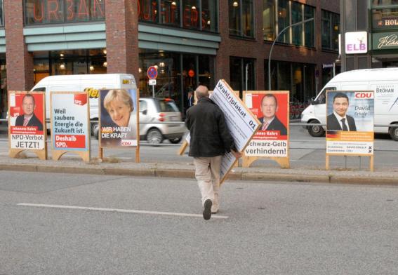 Prsentation der Wah[r]plakate anlsslich der Bundestagswahl 2009